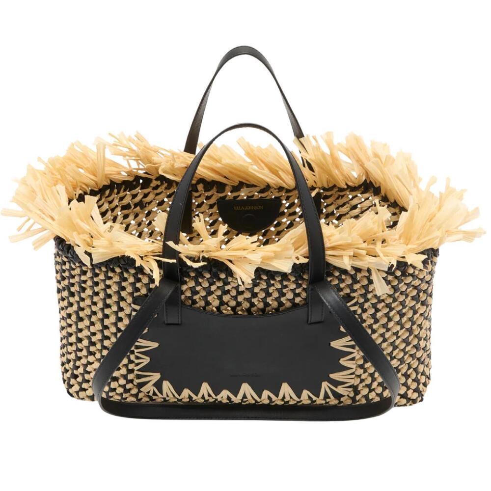 NEW ULLA JOHNSON lali small east-west tote in noir natural
